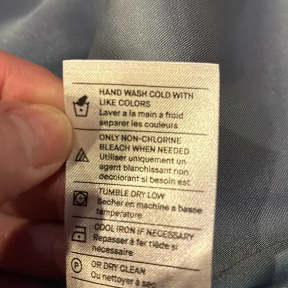 NWT Vince Medium Dusty Blue Gauze Tiered V-Neck Sleeveless Dress (ABBA) - Picture 14 of 16